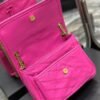 Niki Baby Chain Bag In Pink Crinkled Leather - Image 9