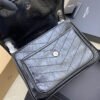 Niki Medium Chain Bag In Black Crinkled Leather - Image 6