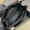 Black Large Niki Shopper Bag In Wrinkled Calfskin - Image 7
