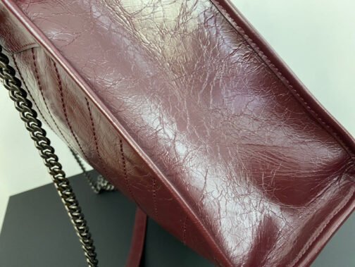 Burdungy Large Niki Shopper Bag In Wrinkled Calfskin - Image 8