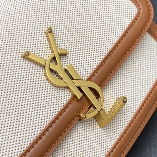 Small Beige And Brown Matching Calfskin Leather - Image 4