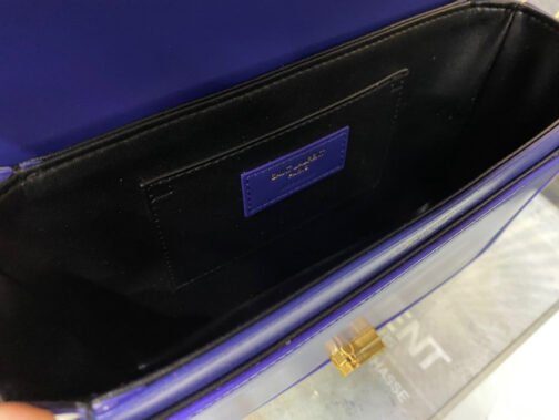 Medium Solferino Bag In Dark Blue Calfskin - Image 9