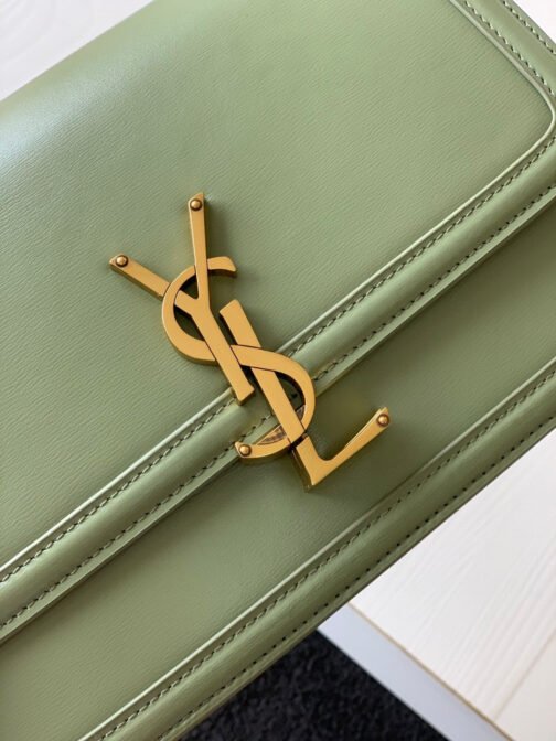 Medium Solferino Bag In Avocado Green Calfskin - Image 6
