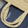 Gauche Tote Bag in Beige Raffia Crochet - Image 5